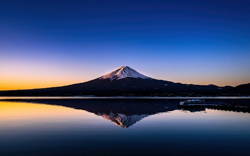 Mount Fuji by the Lake at Sunset  from Chrome web store to be run with OffiDocs Chromium online