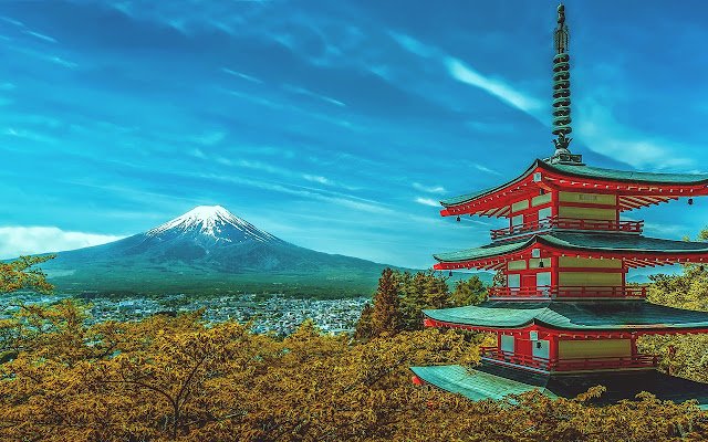 Mount Fuji HD din magazinul web Chrome va fi rulat cu OffiDocs Chromium online