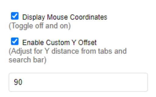 Mouse Coordinates  from Chrome web store to be run with OffiDocs Chromium online