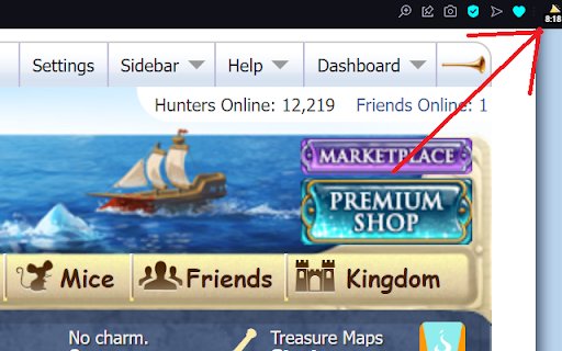 MouseHunt Horn Timer  from Chrome web store to be run with OffiDocs Chromium online