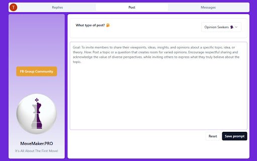 MoveMaker.  from Chrome web store to be run with OffiDocs Chromium online
