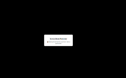 Movie Screen Break Reminder  from Chrome web store to be run with OffiDocs Chromium online