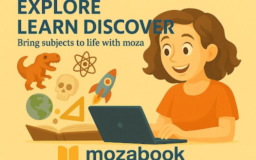 MozaBook Extension  from Chrome web store to be run with OffiDocs Chromium online