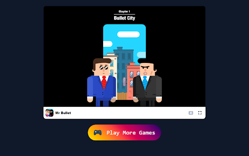 Mr Bullet Game Master physics puzzles with strategic shooting!  from Chrome web store to be run with OffiDocs Chromium online