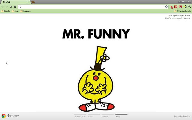 Chrome Web ストアの Mr. Funny が OffiDocs Chromium オンラインで実行される