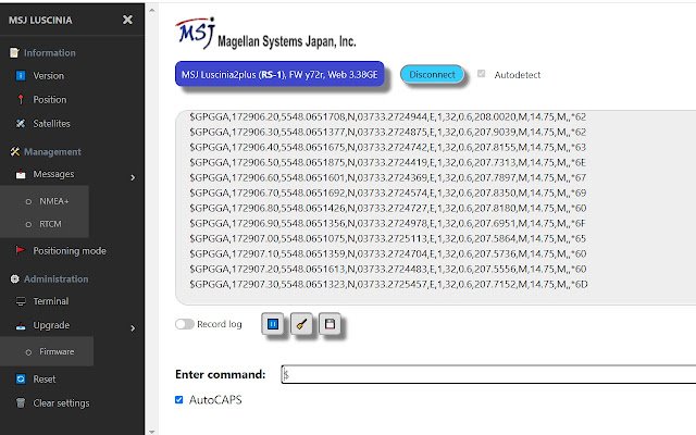 Ferramenta MSJ Web Serial Management da Chrome Web Store para ser executada com OffiDocs Chromium online