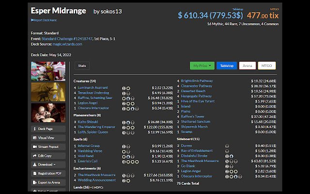 MtgGoldfishToCad  from Chrome web store to be run with OffiDocs Chromium online MtgGoldfishToCad  from Chrome web store to be run with OffiDocs Chromium online