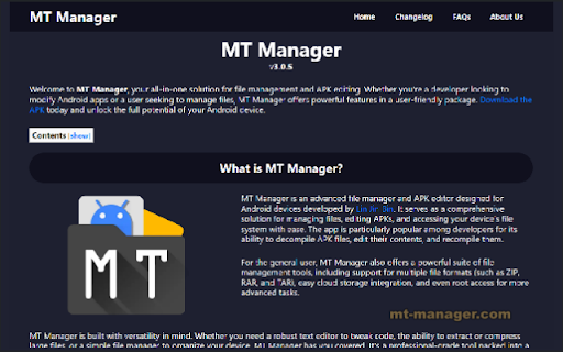 MT Manager [Latest Version]  from Chrome web store to be run with OffiDocs Chromium online