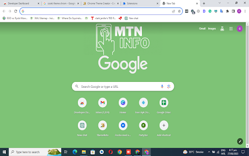 MTN Info Theme  from Chrome web store to be run with OffiDocs Chromium online