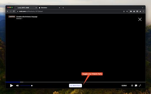 Mubi Watch Party  from Chrome web store to be run with OffiDocs Chromium online