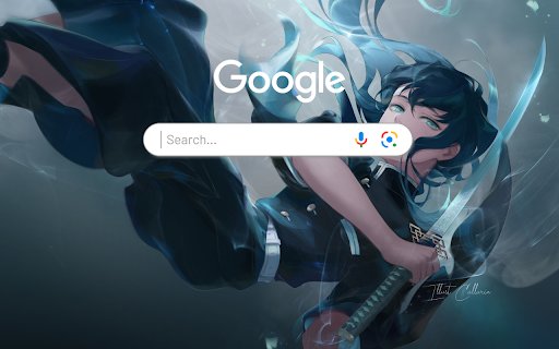 Muichiro Tokito Katana Kimetsu no Yaiba Muichiro Anime Theme  from Chrome web store to be run with OffiDocs Chromium online