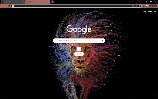 Multicolored lion Browser Theme  from Chrome web store to be run with OffiDocs Chromium online