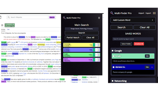 Multi Finder Pro  from Chrome web store to be run with OffiDocs Chromium online