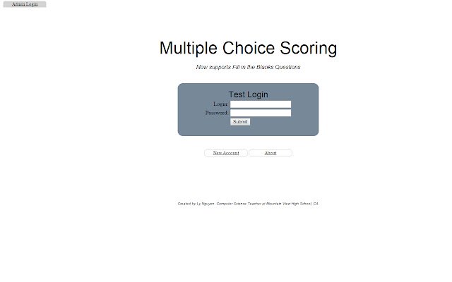 Multiple Choice Scoring  from Chrome web store to be run with OffiDocs Chromium online