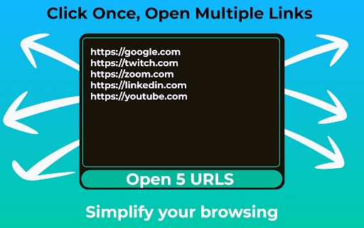 Multiple URL Opener  from Chrome web store to be run with OffiDocs Chromium online