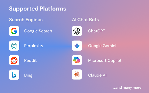 Multi Search  Multi AI  from Chrome web store to be run with OffiDocs Chromium online