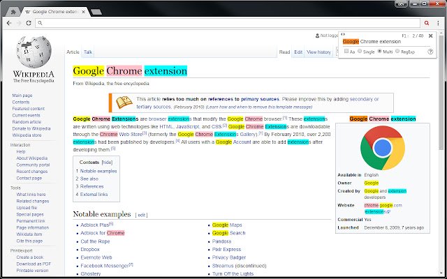 Multi Search  Multi Jump  from Chrome web store to be run with OffiDocs Chromium online
