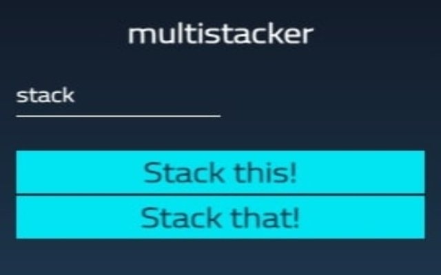 Multistacker  from Chrome web store to be run with OffiDocs Chromium online