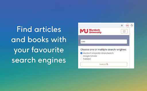 Murdoch University LibrarySearch Plugin  from Chrome web store to be run with OffiDocs Chromium online Murdoch University LibrarySearch Plugin  from Chrome web store to be run with OffiDocs Chromium online