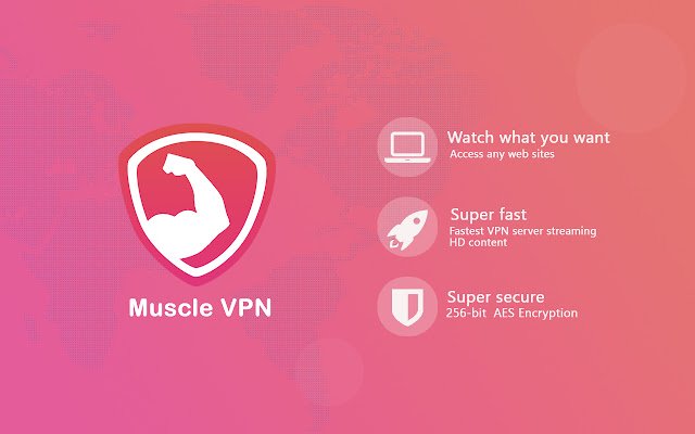 Muscle VPN من متجر Chrome الإلكتروني ليتم تشغيله مع OffiDocs Chromium عبر الإنترنت