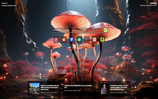 mushroom  from Chrome web store to be run with OffiDocs Chromium online