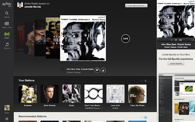 Música para cada momento Spotify da Chrome Web Store para ser executado com OffiDocs Chromium online