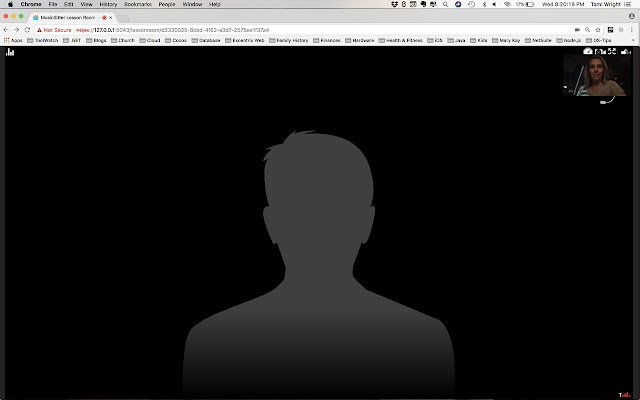 MusicSitter.com Lesson Room  from Chrome web store to be run with OffiDocs Chromium online