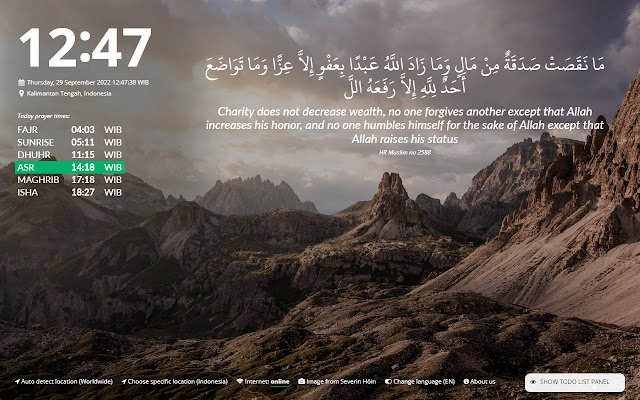 Muslim Board mula sa Chrome web store na tatakbo sa OffiDocs Chromium online