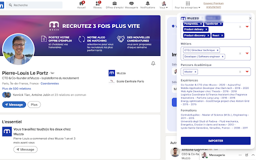 Muzzo extension  from Chrome web store to be run with OffiDocs Chromium online