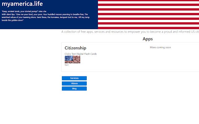 myamerica.life da Chrome Web Store será executado com OffiDocs Chromium online
