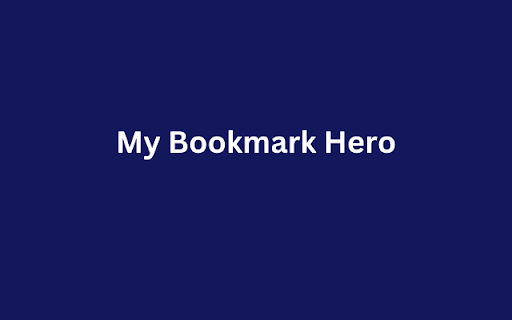 My Bookmarks hero  from Chrome web store to be run with OffiDocs Chromium online