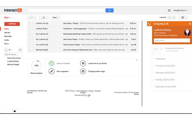 MyContacts for Gmail  from Chrome web store to be run with OffiDocs Chromium online