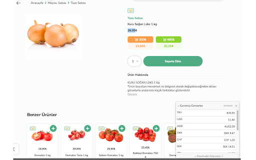 My Currency Converter  from Chrome web store to be run with OffiDocs Chromium online