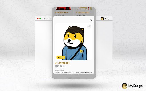 MyDoge Dogecoin Wallet  from Chrome web store to be run with OffiDocs Chromium online