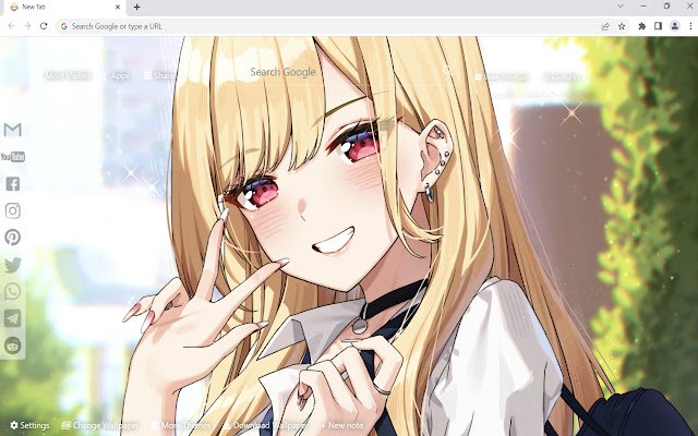 Chrome ウェブストアの My Dress Up Darling 壁紙を OffiDocs Chromium オンラインで実行