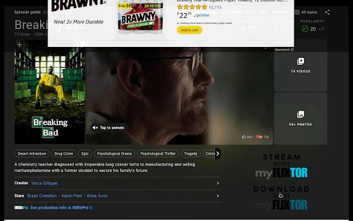 MyFlixTor | Movies Streaming  Download App  from Chrome web store to be run with OffiDocs Chromium online