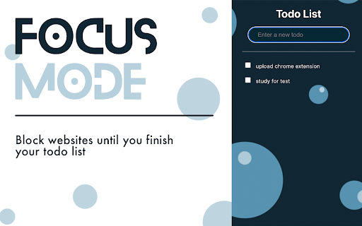 My Focus Mode  from Chrome web store to be run with OffiDocs Chromium online