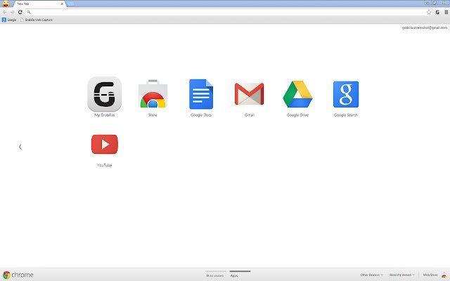 El panel My Grabillas History de Chrome web store se ejecutará con OffiDocs Chromium en línea