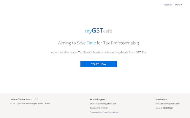myGSTcafe  from Chrome web store to be run with OffiDocs Chromium online
