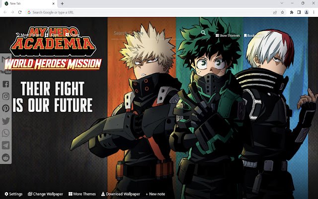 My Hero Academia World Heroes Mission de Chrome web store se ejecutará con OffiDocs Chromium en línea