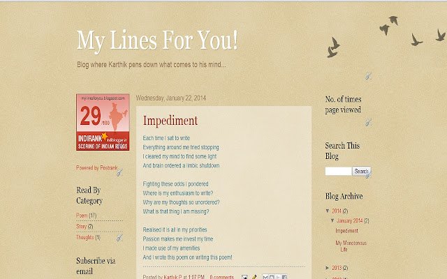My Lines For You из интернет-магазина Chrome будет работать с OffiDocs Chromium онлайн