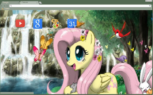 My Little Pony Fluttershy din magazinul web Chrome va fi rulat cu OffiDocs Chromium online