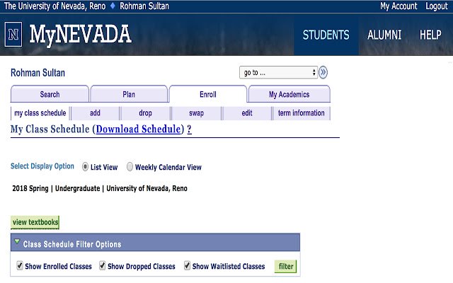Pengunduh Jadwal MyNevada dari toko web Chrome untuk dijalankan dengan OffiDocs Chromium online