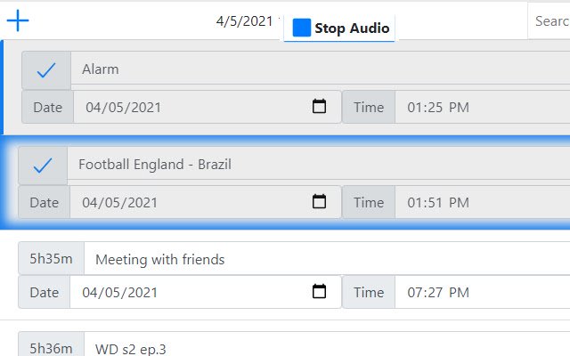 My Notification  from Chrome web store to be run with OffiDocs Chromium online