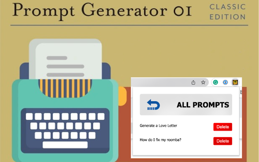 My Prompts Helper  from Chrome web store to be run with OffiDocs Chromium online