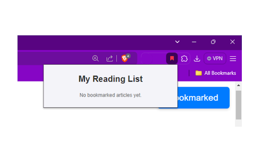 My Reading List  from Chrome web store to be run with OffiDocs Chromium online