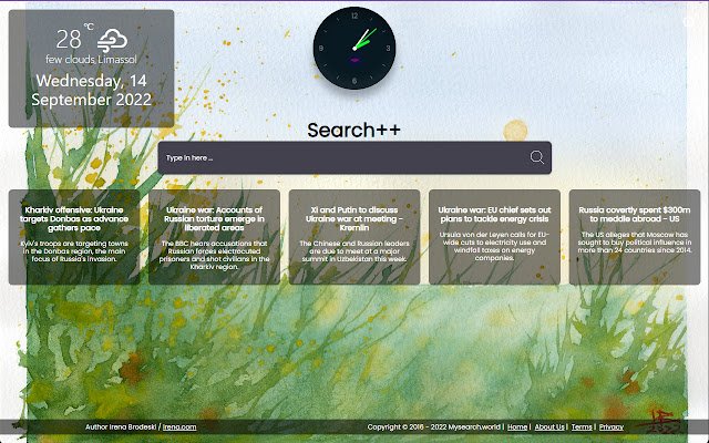 Mysearch.world  from Chrome web store to be run with OffiDocs Chromium online