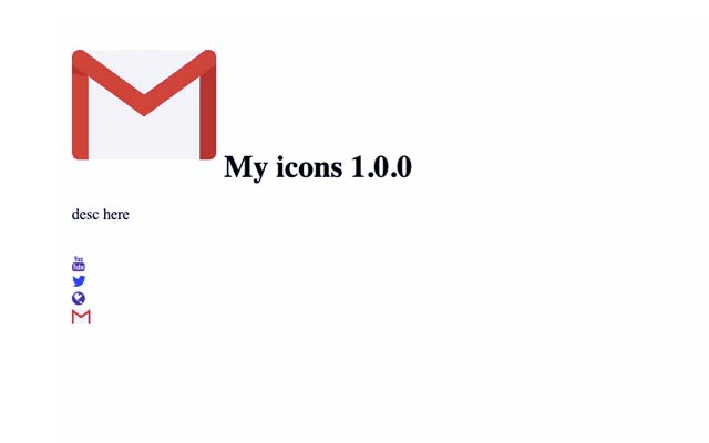 my social icons  from Chrome web store to be run with OffiDocs Chromium online
