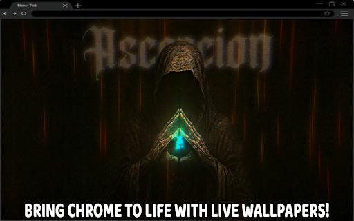 Mysterious Hooded Figure Live Wallpaper  from Chrome web store to be run with OffiDocs Chromium online