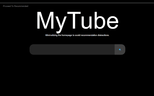 MyTube  from Chrome web store to be run with OffiDocs Chromium online